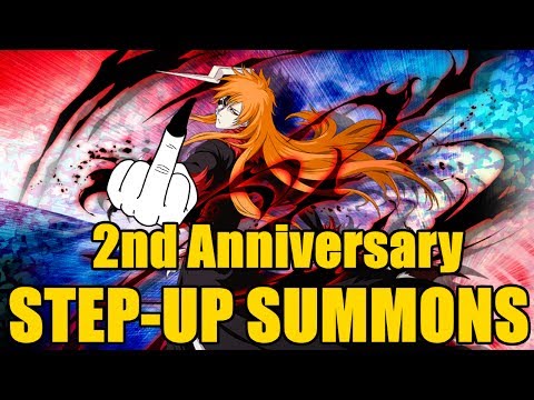 Bleach Brave Souls - 2nd Anniversary Step-Up Summons! 6 Steps!