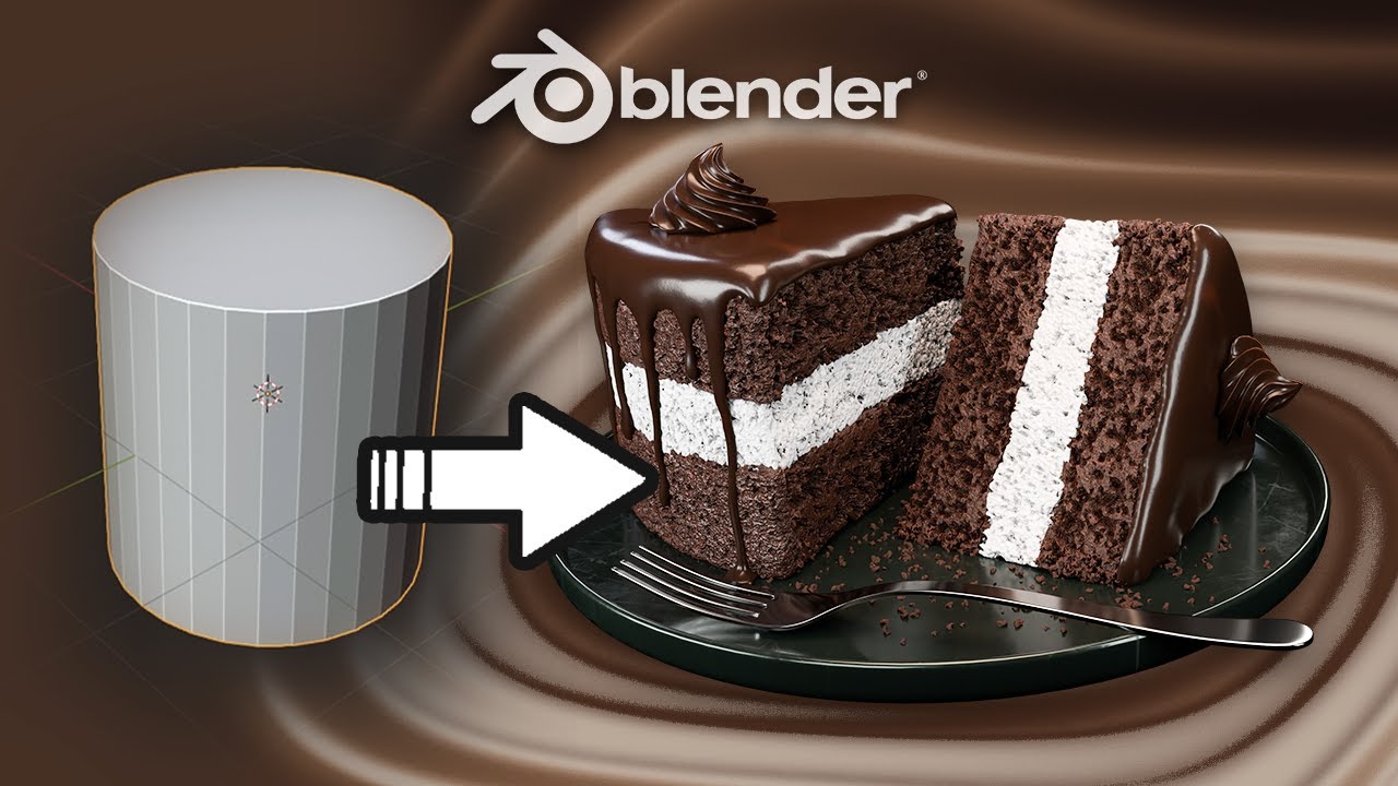 Making a Chocolate CAKE in Blender is so easy