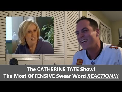 American Reacts | CATHERINE TATE | MOST OFFENSIVE SWEAR WORD | Reaction