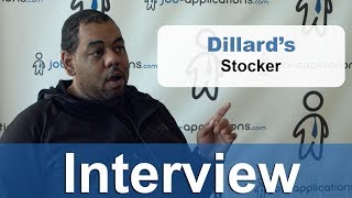 Dillard's Interview - Stocker