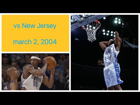 Carmelo Anthony 26 pts vs New Jersey Nets Highlights (march 2, 2004)