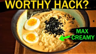 CREAMY & Rich Instant Ramen | Garlic Mayo Hack