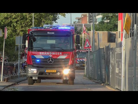 Brandweervoertuigen geven Showtjes bij 150 jarig bestaan Brandweer Amsterdam Amstelland