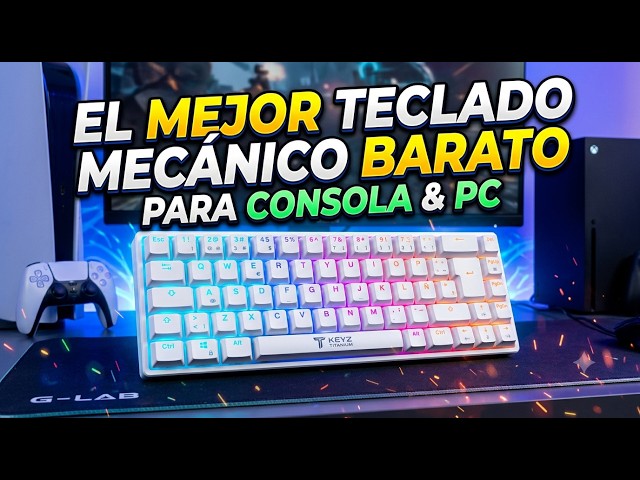 Vídeo relacionado con The G-Lab - Keyz Titanium - Teclado mecanico español 65% QWERTY, USB - Teclado gaming con Switch rojo, RGB personalizable, anti-ghosting, macros programables - Para PC, PS4, PS5, Xbox - Nuevo (Blanco)