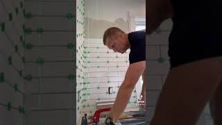 Subway tile backsplash