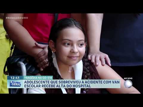 Adolescente que sobreviveu a acidente com van escolar pode receber alta a qualquer momento