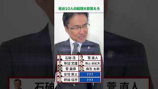 直近10人の総理大臣答えられる？#shorts #政治 #クイズチャレンジ #歴代総理