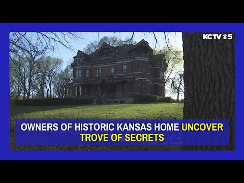 Owners of historic Kansas home uncover trove of secrets