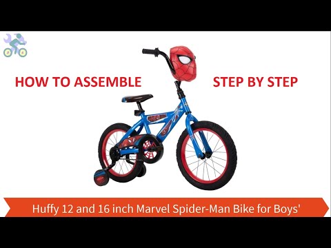 How To Assemble Huffy 12 and 16 inch Marvel Spider Man Bike for Boys'