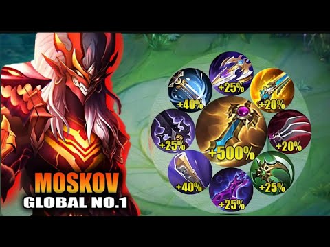  TOP 1  GLOBAL MOSKOV FULL ATTACK SPEED BUILD! INSANE DPS GAMEPLAY 🔥