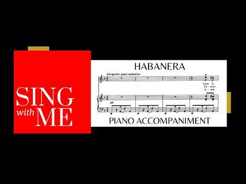 Habanera - L'amour est un oiseau rebelle - Accompaniment - Bizet