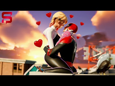 Spider-Gwen & Spider-Man's KISS of ETERNAL LOVE.. Fortnite Chapter 4