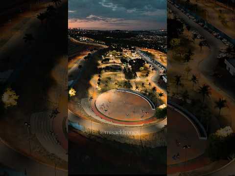 Fim de tarde parque Marcos Veiga Jardim - Goiânia       #drone #goiás  #paisagem #goiânia