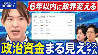 【政治とカネ】ついに決着!?政治資金の収支を可視化するツールを開発！チームみらい党首と議論｜アベプラ