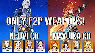 🔥Only F2P Weapons! Neuvillette & Mavuika DESTROY Spiral Abyss 12 | Genshin Impact