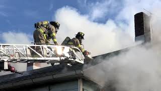Monday morning house fire in Fair road keeps multiple departments busy