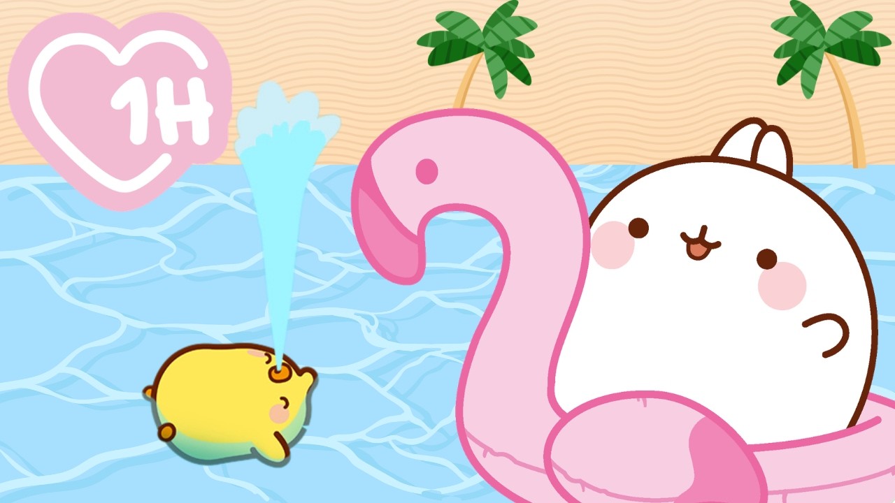 Pool Party with Friends! 🏊‍♂️🎉 Molang’s 💛 Molang’s Sunny Moments
