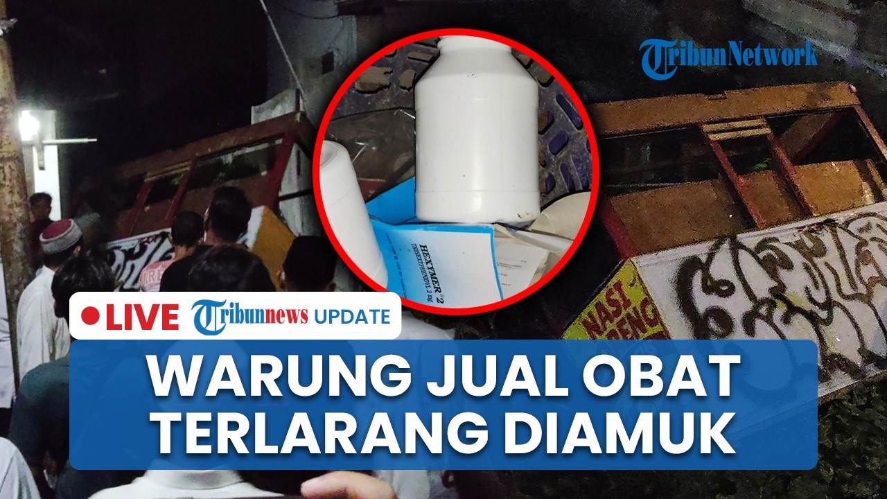 LIVE: Warga di Brebes Amuk Warung yang Diduga Jual Obat Terlarang, Gerobak Dibuang ke Sungai