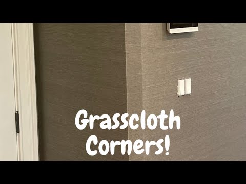 Hang Grasscloth Wallpaper Around Corners - Spencer Colgan