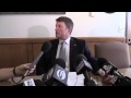 House Republican leader Mike McLane reacts to.