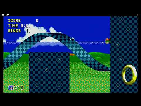 Classic Sonic Simulator Test Server V12 - Emerald Hill Zone Act 1. (By: Manarkle.)
