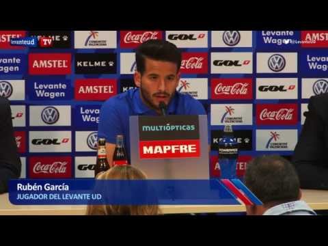 Rueda de prensa de ampliación de contrato de Rubén García