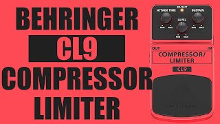 Video thumbnail for Behringer - CL9 Compressor / Limiter - Demo by Ryan Lutton