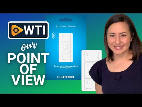 Lutron Pico Smart Remote Control for Caseta Smart Dimmer Switch | PJ2-3BRL-WH-L01R | White White Remote - WTI product video review