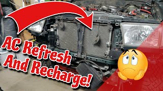 I Broke the Air Conditioning on the 4Runner - AC Refresh and Recharge