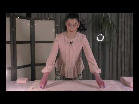 Towel folding - ASMR soft spoken role-play (Lav mic) - for Wisio - no tapping