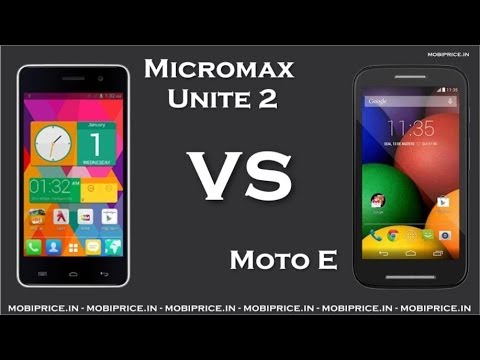 Compare Online Micromax Unite 2 vs Moto E Price Specification Review