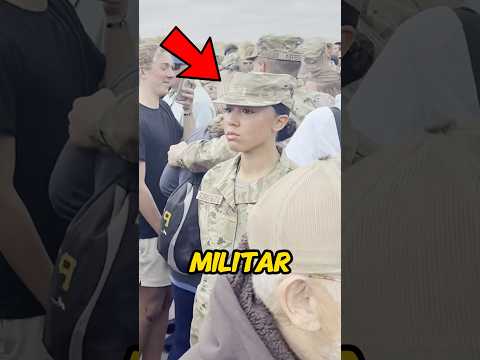 El momento más bonito de esta mujer militar 😭 #youtubeshorts #shortsvideo