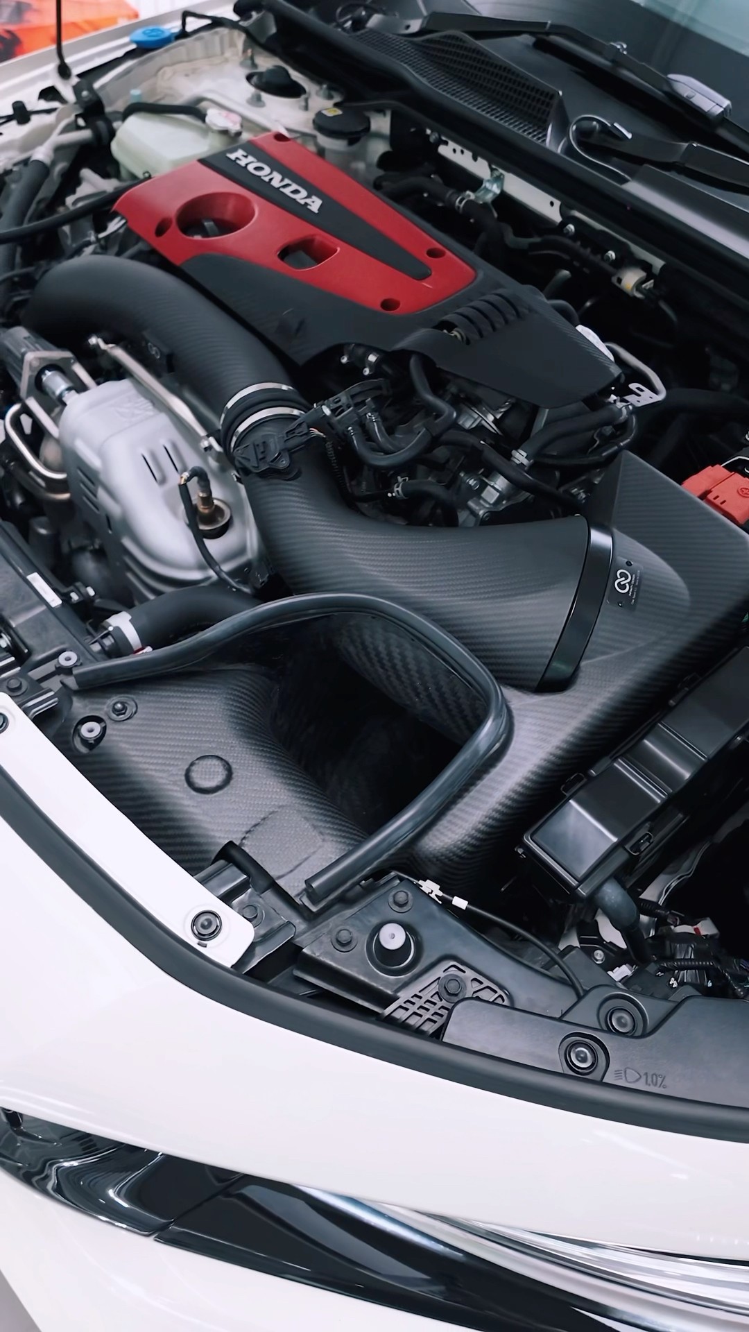 Infinity Design matte carbon intake + turbo inlet Honda Civic Type-R #GFORCE