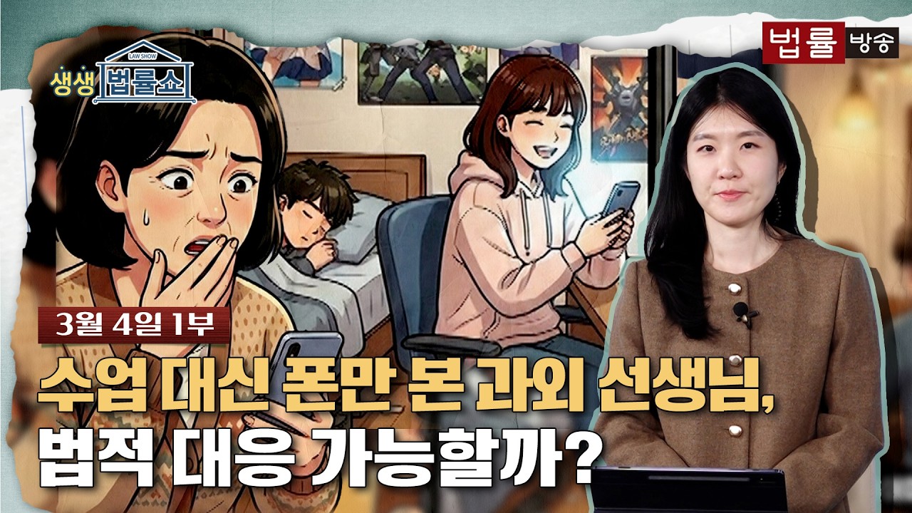 [생생 법률쇼] 수업 대신 폰만 본 과외 선생님, 법적 대응 가능할까?