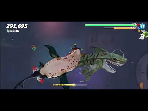 Zombie Shark FIGHTS Mutant Tiger Shark! Who will win? (Hungry Shark World)