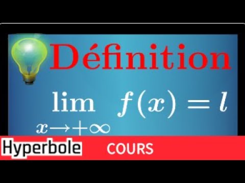limit of a function - horizontal asymptote - Terminale S - Part 1 - understanding the definition