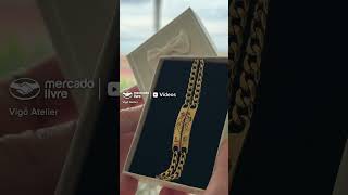Vídeo de Kit 2 Pulseiras Casal Coração com Iniciais Personalizadas