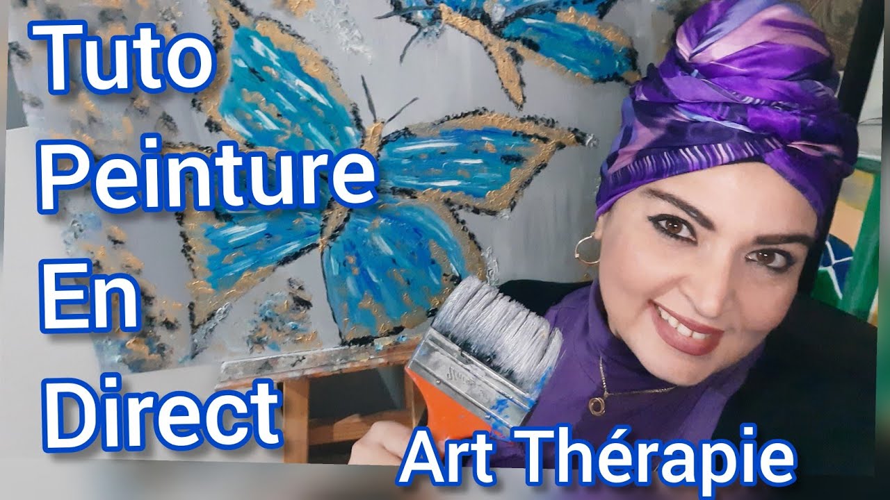 Peinture en Direct/Tuto peinture Huile sur Toile/Art thérapie/SoftSkills Créativité/Pr Soumaya DLIMI