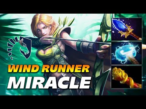 Miracle WIND RUNNER - Super Archer - Dota 2 Pro Gameplay