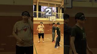 目隠しボールキャッチチャレンジ🏀