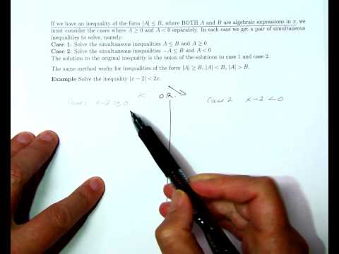 Precalculus Lecture 7 Part 9 Inequalities Absolute Values3
