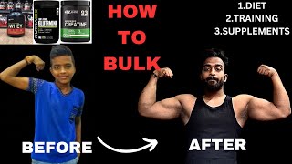 How To Bulk Up Fast |Gain 10 kg For Skinny Guy| Skinny To muscular|complete guide|Full day of eating