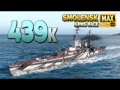Cruiser Smolensk: Intense battle for a huge result - World of Warships