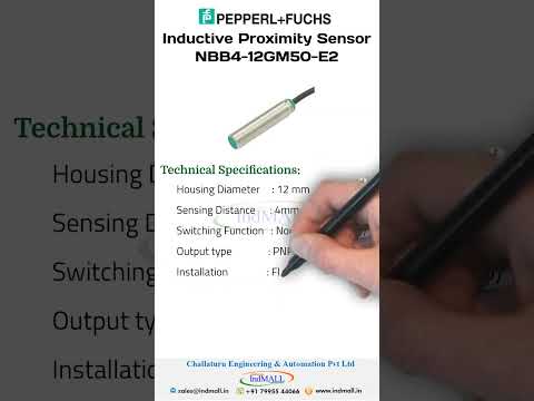 NBB4 12GM50 E2 V1 | Capteur de proximité Pepperl Fuchs Baril fileté, M12 NBN40 U1 E0 PnP 100 mm 36 V dc 200 mA | RS