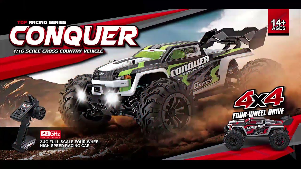 RC auto truggy Conquer, zelená