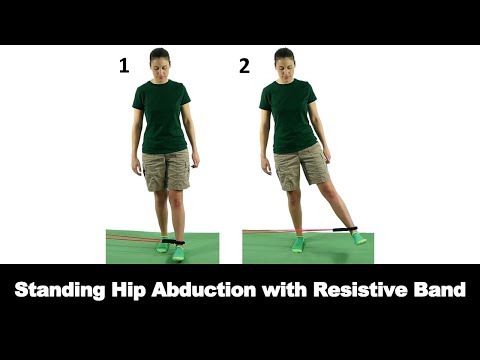 Standing Hip Abduction with Resistive Band - Ask Doctor Jo