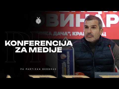 Konferencija za medije nakon meča Radnički 1923 - Partizan (2:4)