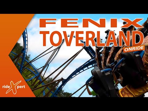 Fenix | Toverland | Onride last Row, left Wing by RideXpert in 4K