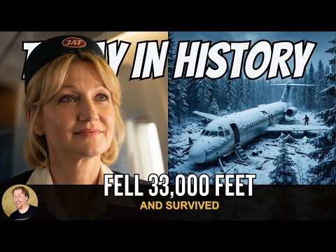 She Fell 33,000 Feet and Lived: The Vesna Vulovic Miracle  | Today in History (1972)