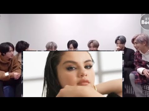 Bts reaction to Selena Gomez souvenirs mv